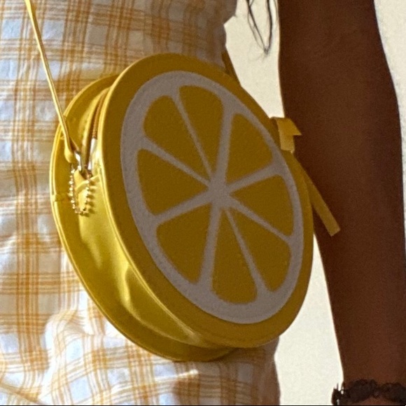 Yellow Lemon across Body Bag - Picture 2 of 2